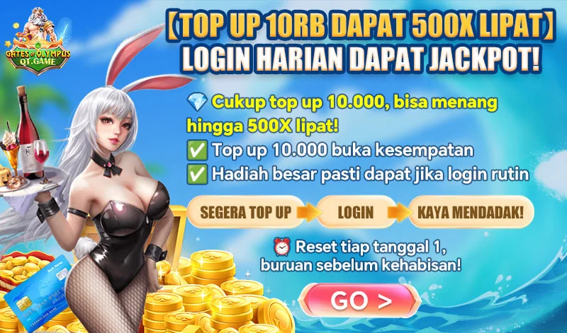TOP UP 10RB DAPAT 500X LIPAT LOGIN HARIAN DAPAT JACKPOT!