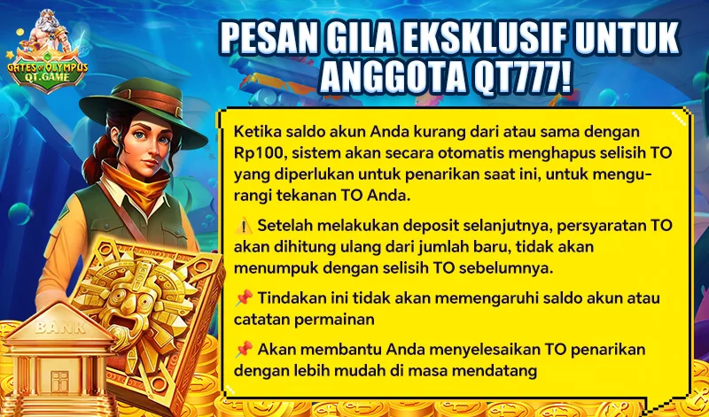 PESAN GILA EKSKLUSIF UNTUK ANGGOTA QT777!